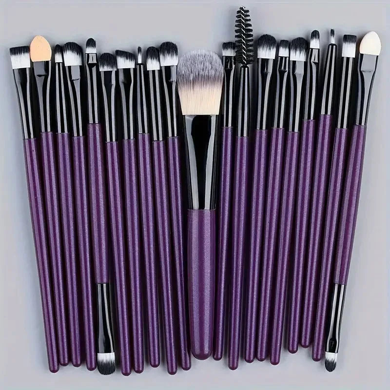 Makeup Brushes Set Premium Synthetic Kabuki Foundation Concealers Powder Blush Blending Face Eye Shadows Brush Set