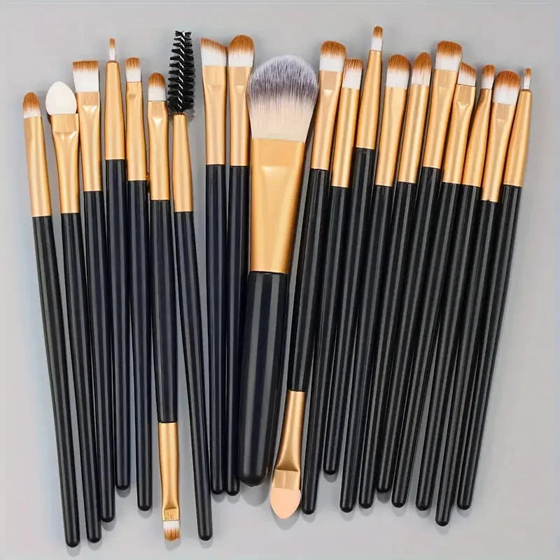 Makeup Brushes Set Premium Synthetic Kabuki Foundation Concealers Powder Blush Blending Face Eye Shadows Brush Set