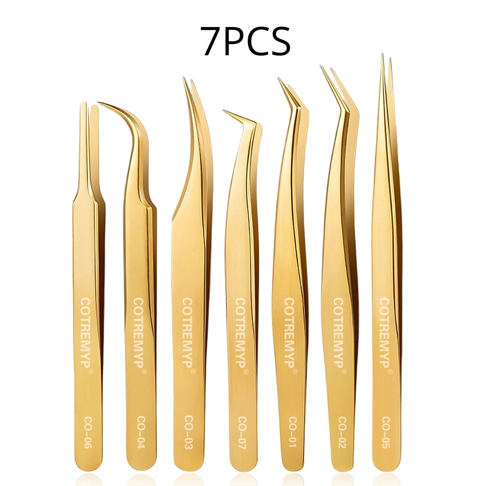 Precision Tweezers For Lashes  DIY Eyelash Extension Applicator Tools Stainless Steel Hair Removal tweezer professional makeup
