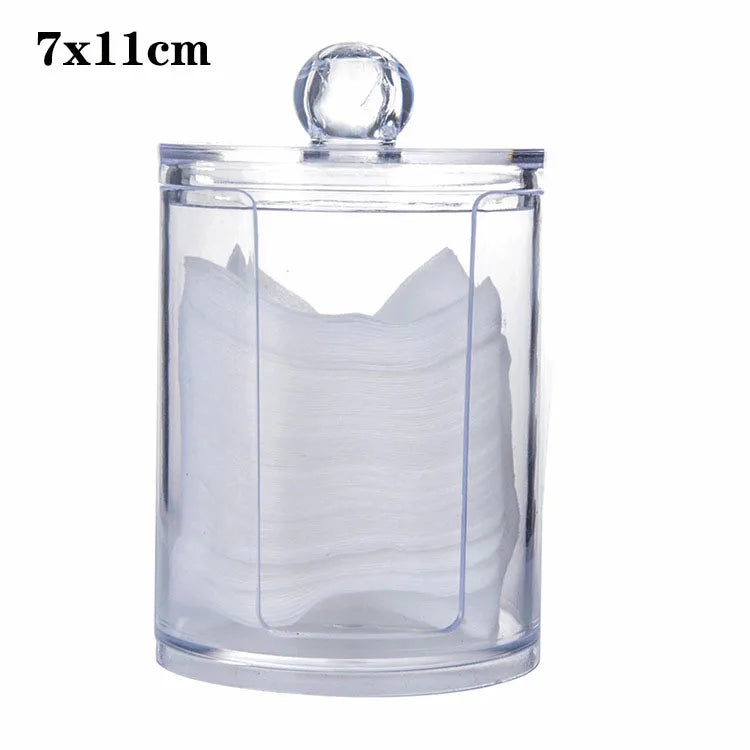 Makeup Cotton Pad Organizer Bathroom Storage Box For Cotton Swabs Cosmetics Jewelry Makeup Remover Pad Container