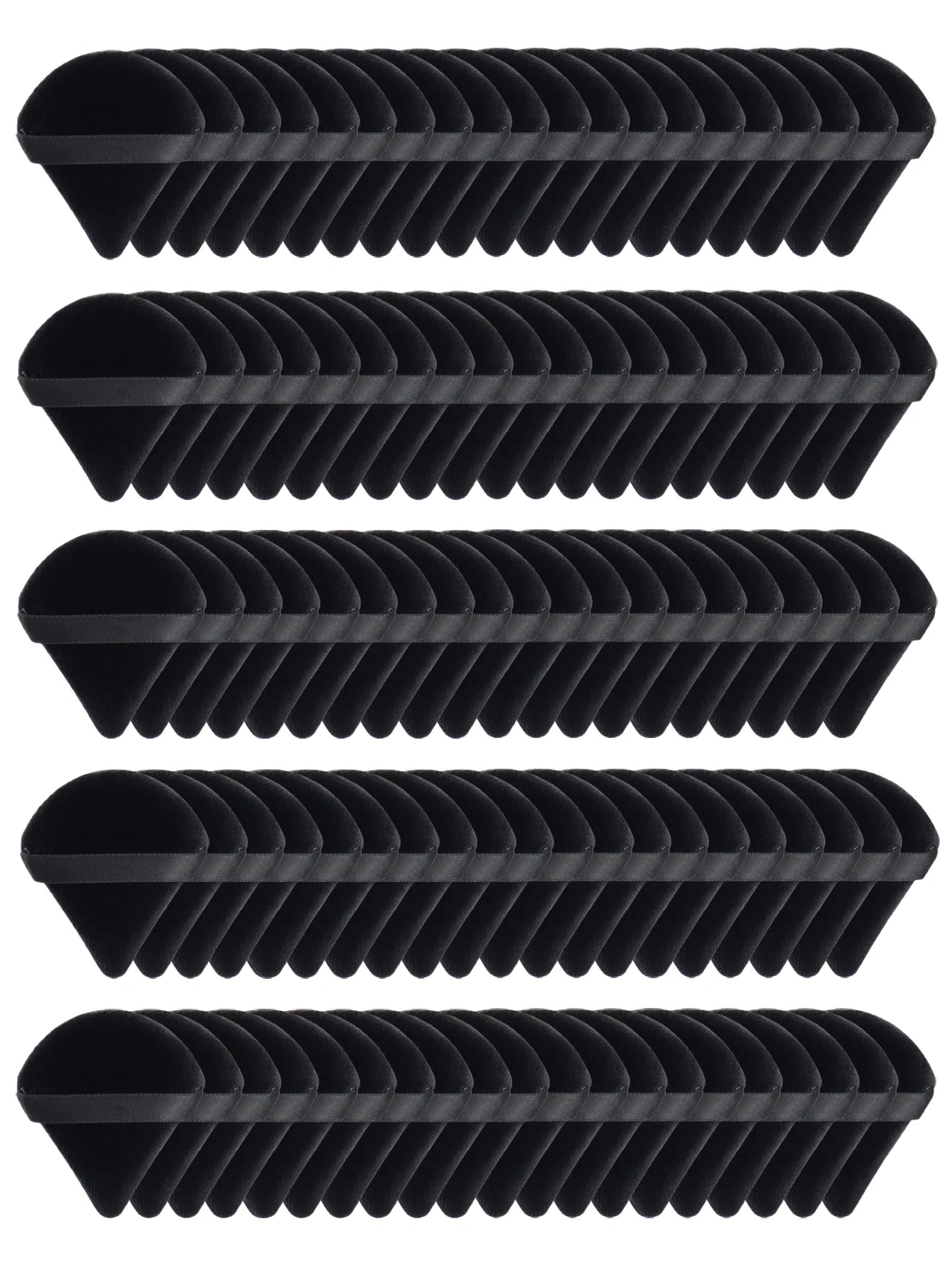 Black Triangle Powder Puff Facial Makeup Sponge Soft Velvet Cosmetics Puff Mixer Beauty Foundation Make-Up Sponge Makeup Access