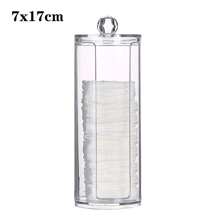 Makeup Cotton Pad Organizer Bathroom Storage Box For Cotton Swabs Cosmetics Jewelry Makeup Remover Pad Container