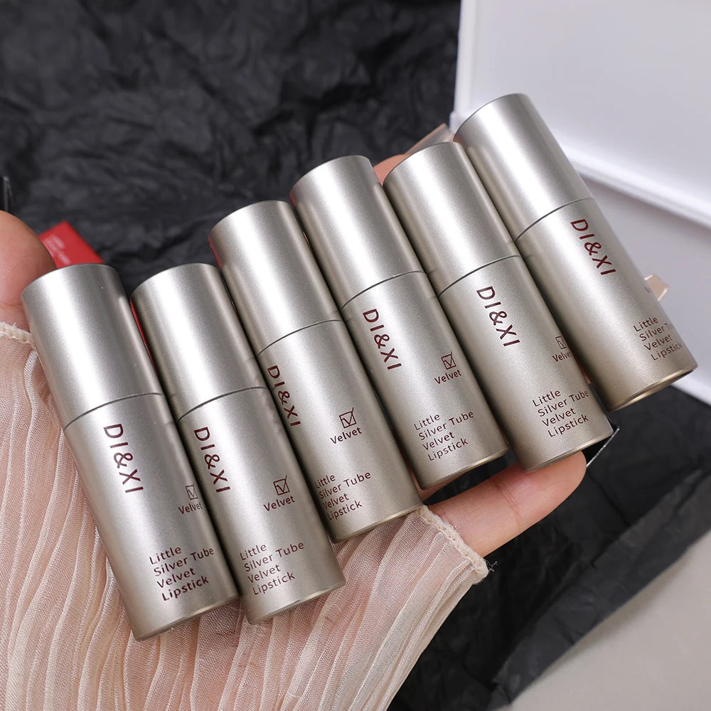 6 Color Nude Brown Lip Glaze Matte Chocolate Liquid Lipstick Long Lasting Waterproof Velvet Nude Lip Mud Pigment Korean Makeup