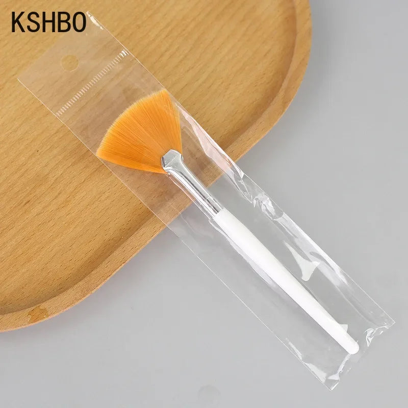 3PCS Face DIY Mask Brush Set Soft Applicator Brushes Makeup Tools Includes Soft Fan Facial Brushes Acid Applicator Brush