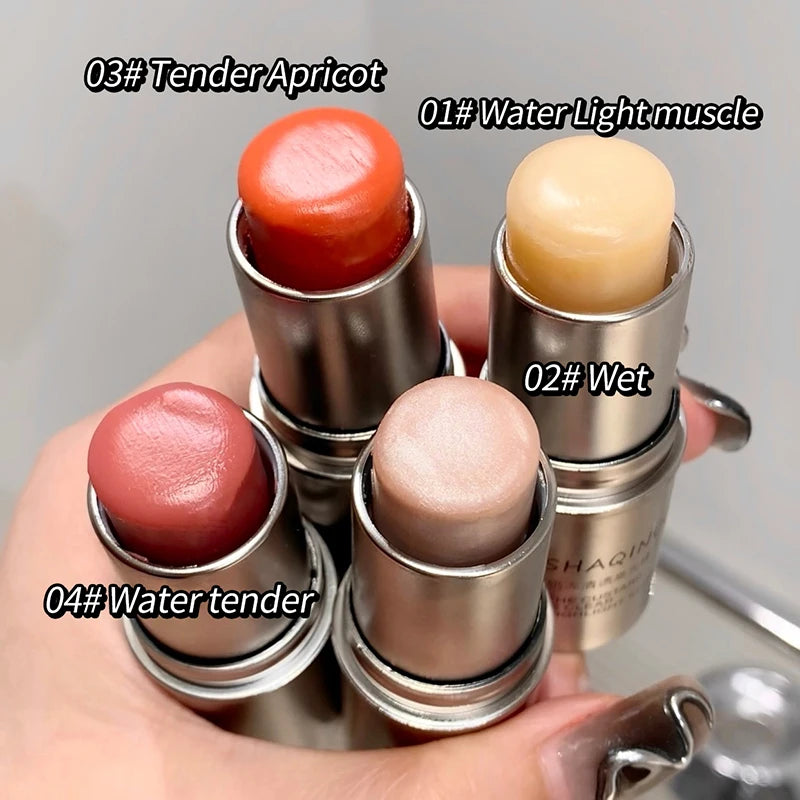 Custard Clear Light Stick Moisturizing Gloss Creamy Muscle Korean Makeup Blush Stick