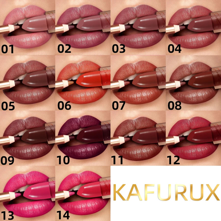 14-color matte lipstick,non-fading,long-lasting velvet finish,smooth matte lip makeup lip tint cosmetic for women gift lipgloss