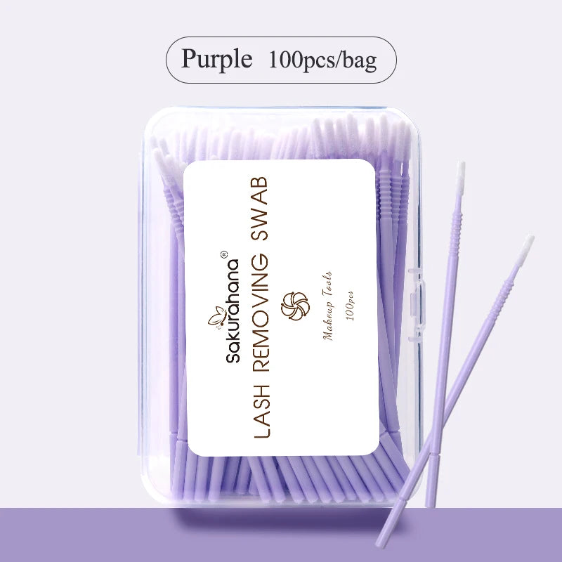SAKURAHANA 100PCS Disposable Microbrush Spiral Handle Mascara Wands Applicator Lashes Brushes Eyelash Extension Makeup Tools