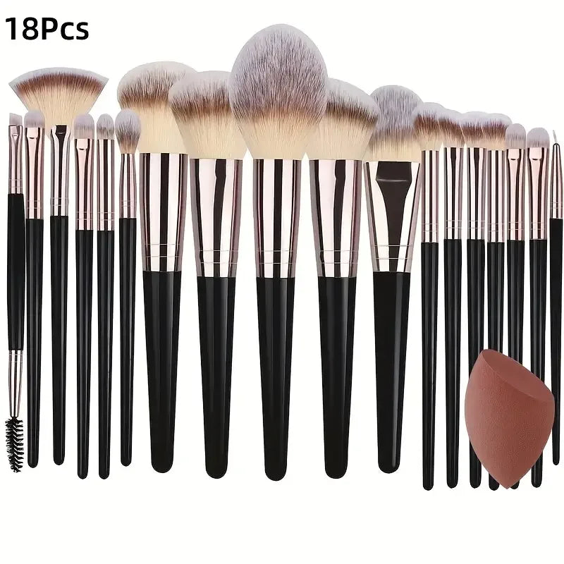 3-20PCS Makeup Brushes Set Soft Fluffy Eyeshadow Foundation Concealer Blending Blush Brush Kabuki Professional Women Beauty Tool