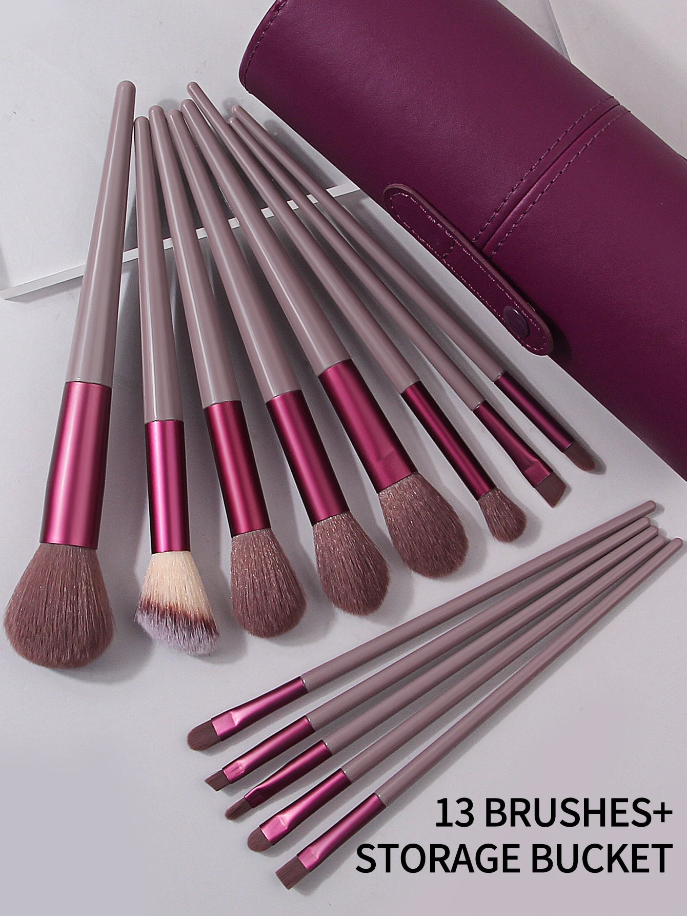 13PCS Professional Makeup Brushes Set Soft Fluffy Foundation Eyeshadow Concealer Blending Blush Brush Kabuki Women Beauty Tool