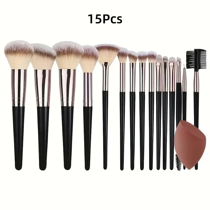 3-20PCS Makeup Brushes Set Soft Fluffy Eyeshadow Foundation Concealer Blending Blush Brush Kabuki Professional Women Beauty Tool