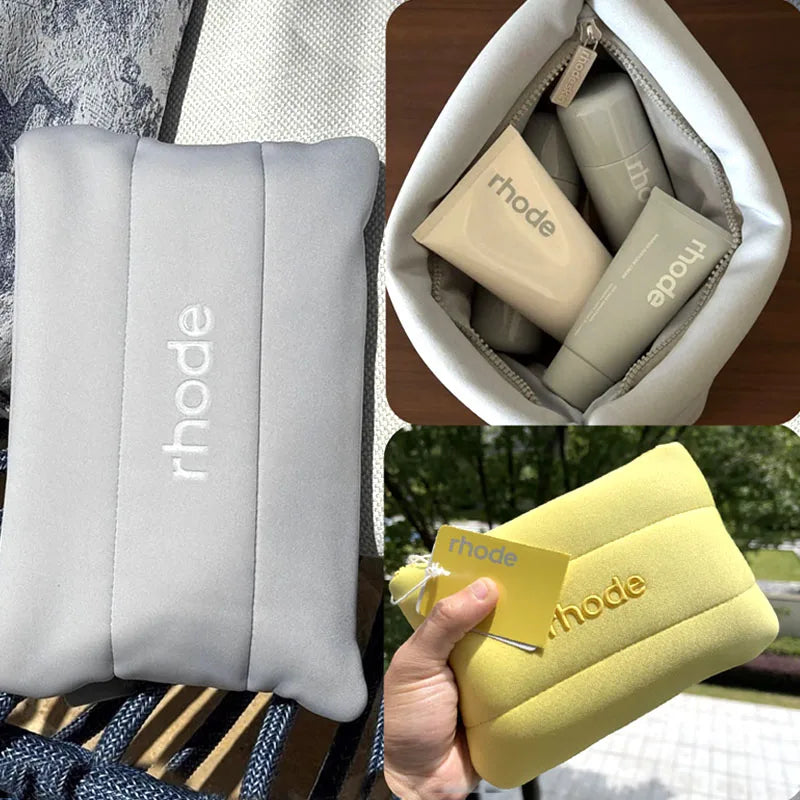 Luxury Brand Pocket Blush Cream Rouge Powder Blusher Advanced Cosmetic Bubble Bag Storage Pillow Zip Bag Lip Gloss Makeup Travel