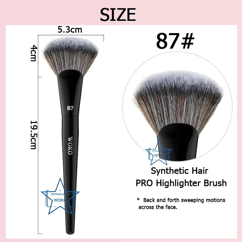 70 Pro Big Foundation Brush Cream Foundation Makeup Brush Chubby Professional Synthetic Hair Face Contour Foundation Makeup Tool