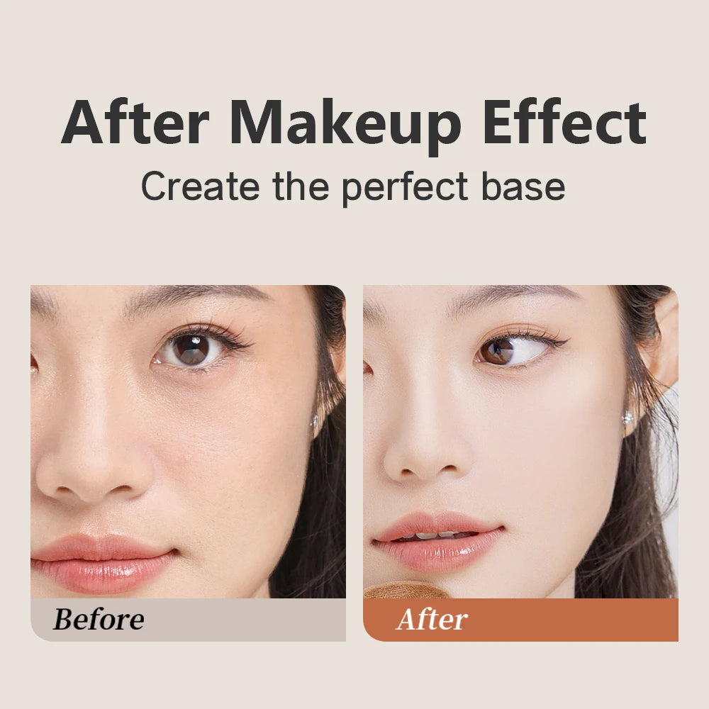 GECOMO Two-pack Powder Puff Set Box with Mirror, Wet And Dry Dual Use, Super Soft Makeup Sponge And Loose Powder Air Cushion