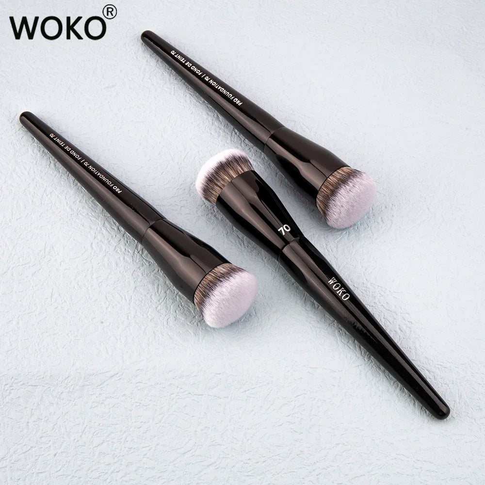 70 Pro Big Foundation Brush Cream Foundation Makeup Brush Chubby Professional Synthetic Hair Face Contour Foundation Makeup Tool