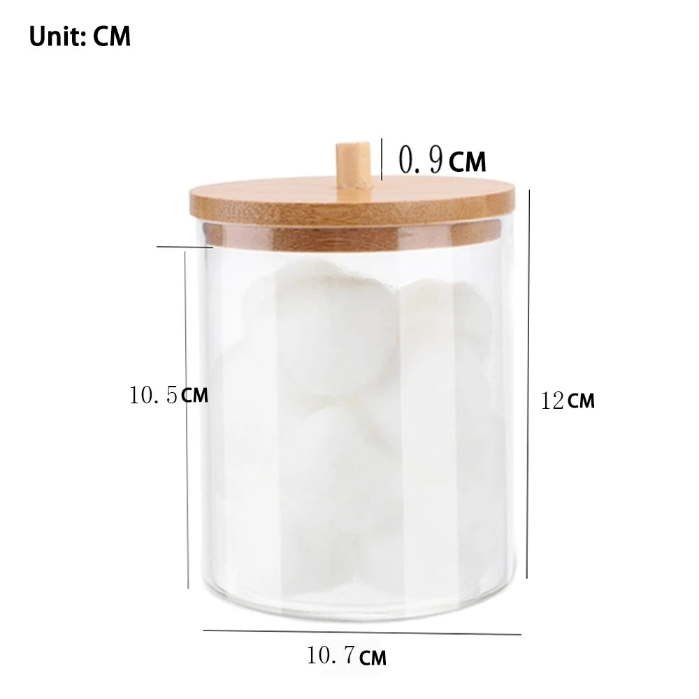 Makeup Cotton Pad Organizer Bathroom Storage Box For Cotton Swabs Cosmetics Jewelry Makeup Remover Pad Container