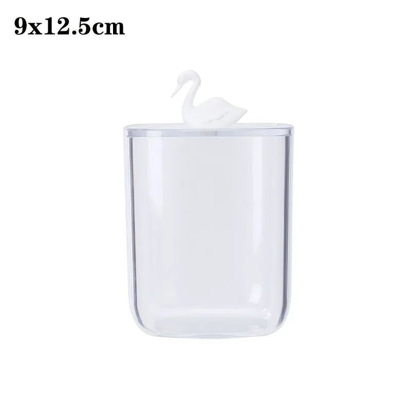 Makeup Cotton Pad Organizer Bathroom Storage Box For Cotton Swabs Cosmetics Jewelry Makeup Remover Pad Container