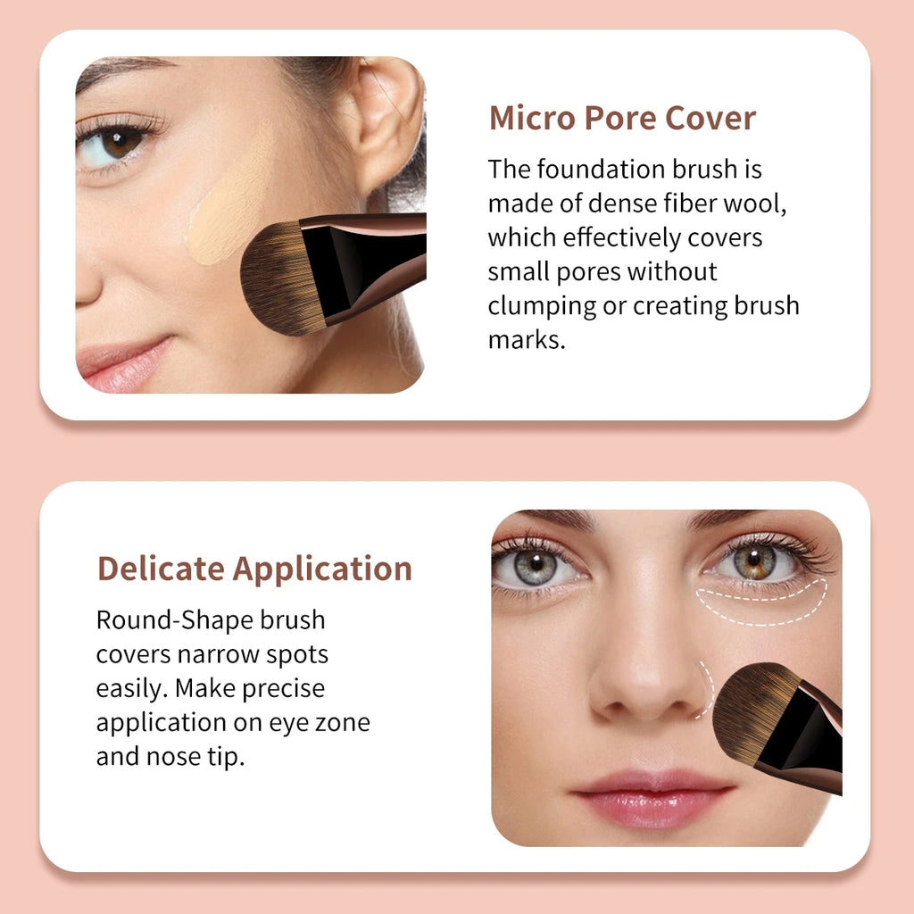 MAANGE Professional Foundation Makeup Brushes Soft Dense Hair for Blending Liquid, Cream Flawless Powder Makeup Beauty Tools