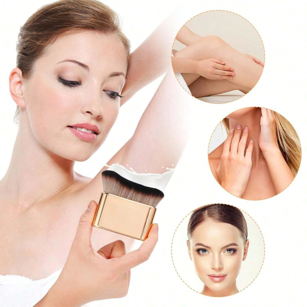 1PC Self Tan Brush Soft Body Makeup Brush Portable Self Tanning Brush Self Tanner Face Brush For Body & Leg Makeup