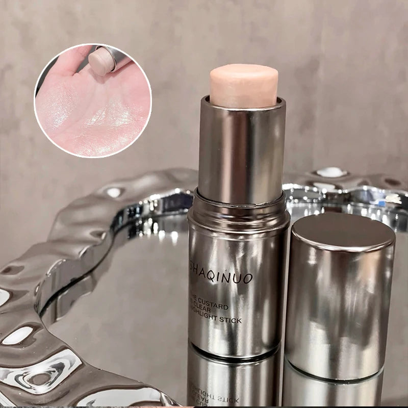 Custard Clear Light Stick Moisturizing Gloss Creamy Muscle Korean Makeup Blush Stick