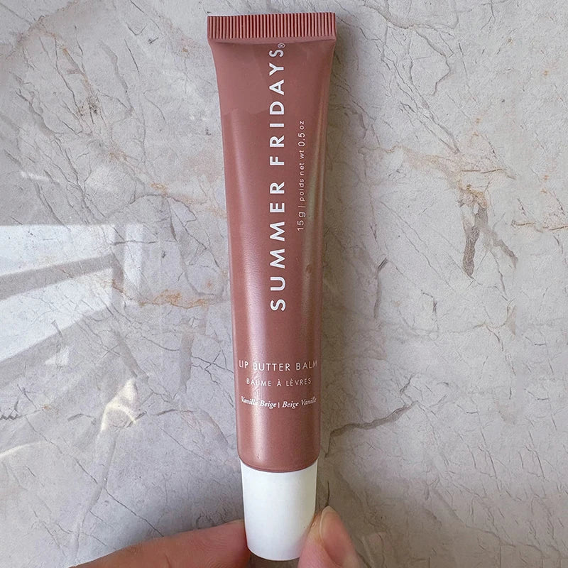 Baume à Lèvres Teinté Vanille Beige "Summer Fridays" – Brillance Miroir et Hydratation Ciblée