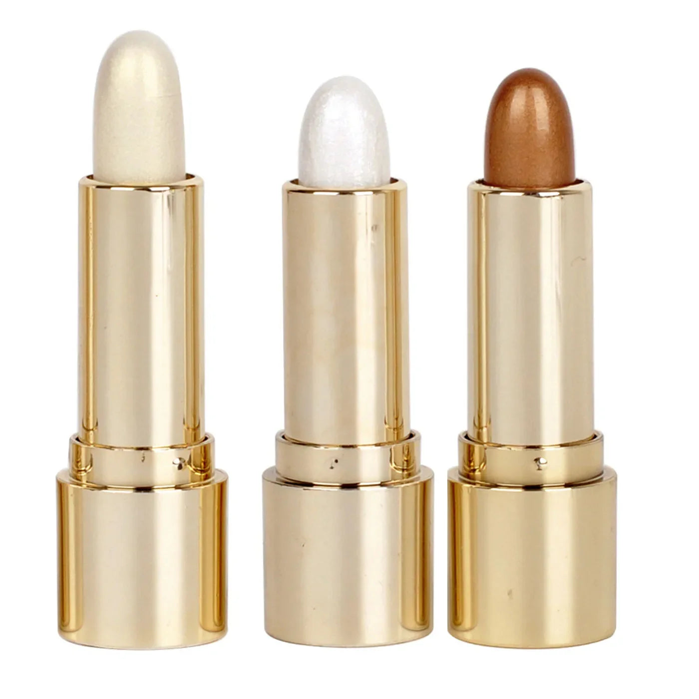 3 Colors Brighten Highlighter Bar Cosmetics Face Contour Bronzer Shimmer Highlighter Stick Concealer Cream Beauty Makeup Product