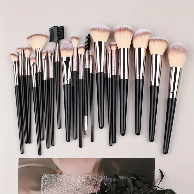3-20PCS Makeup Brushes Set Soft Fluffy Eyeshadow Foundation Concealer Blending Blush Brush Kabuki Professional Women Beauty Tool