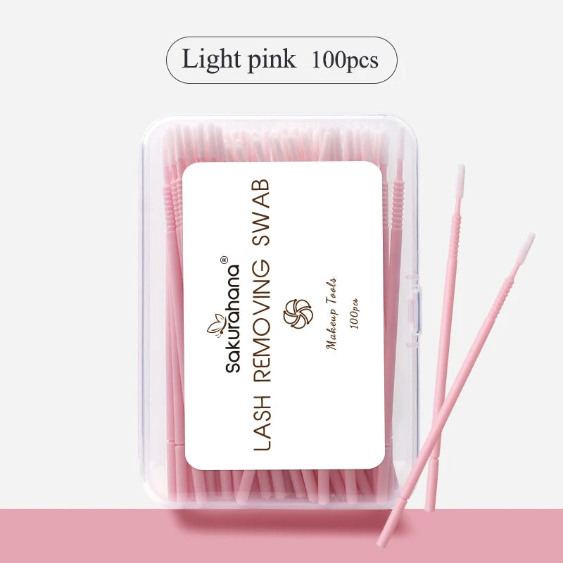 SAKURAHANA 100PCS Disposable Microbrush Spiral Handle Mascara Wands Applicator Lashes Brushes Eyelash Extension Makeup Tools