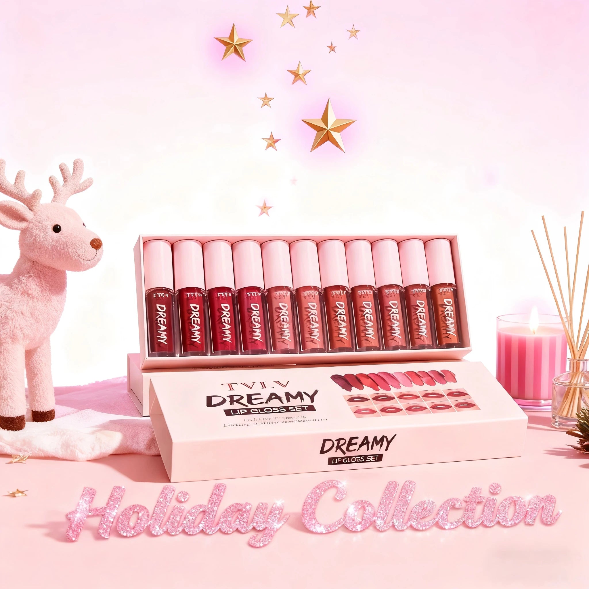 10 Color Mouth Red Lip Glaze Makeup Set, Exquisite, Practical, Comfortable, Portable, Easy To Apply Makeup Set