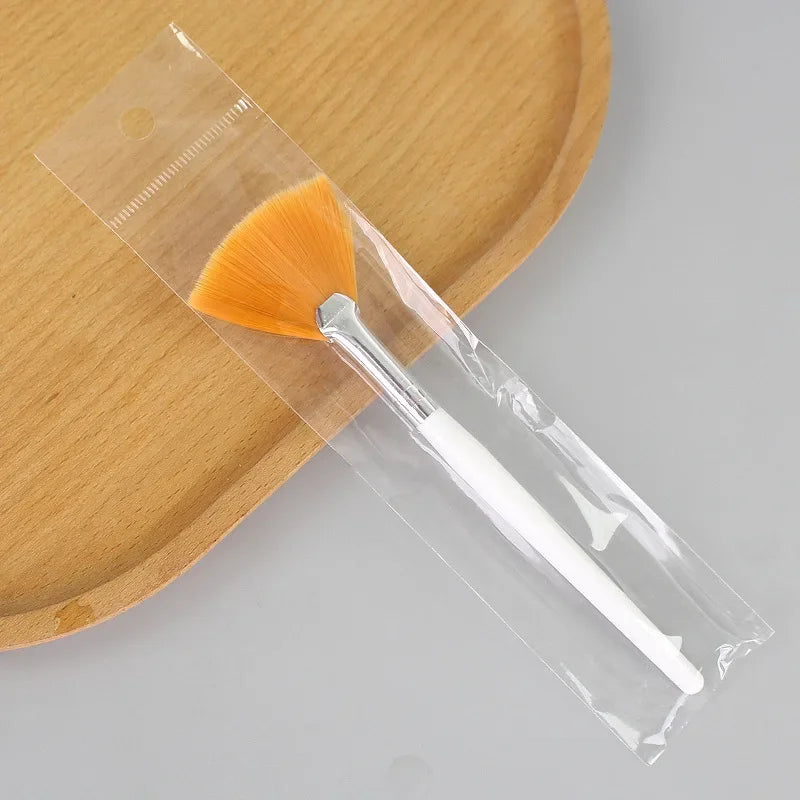 3PCS Face DIY Mask Brush Set Soft Applicator Brushes Makeup Tools Includes Soft Fan Facial Brushes Acid Applicator Brush