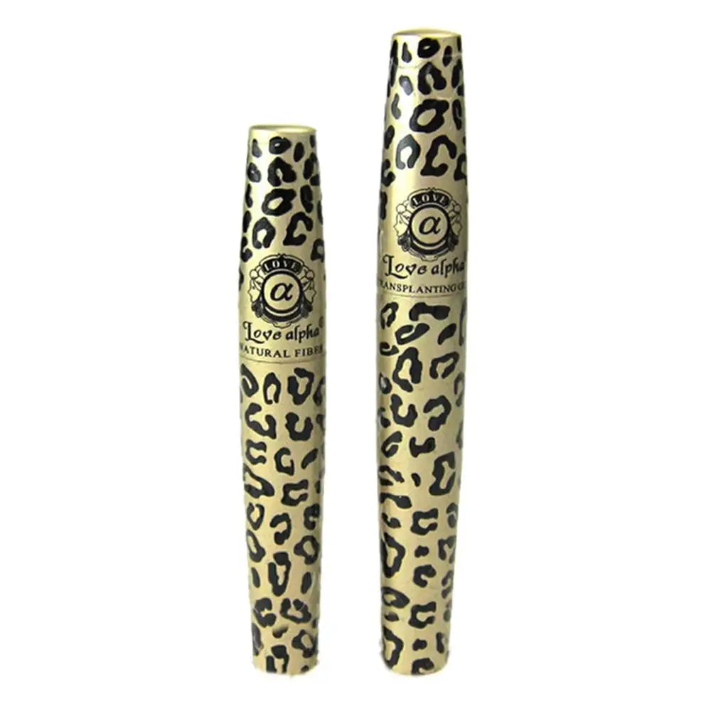 1 set = 2 pcs High Quality Love Alpha 3D FIBER LASHES Mascara Rimel Makeup set maquiagem Wild Leopard waterproof double Mascara