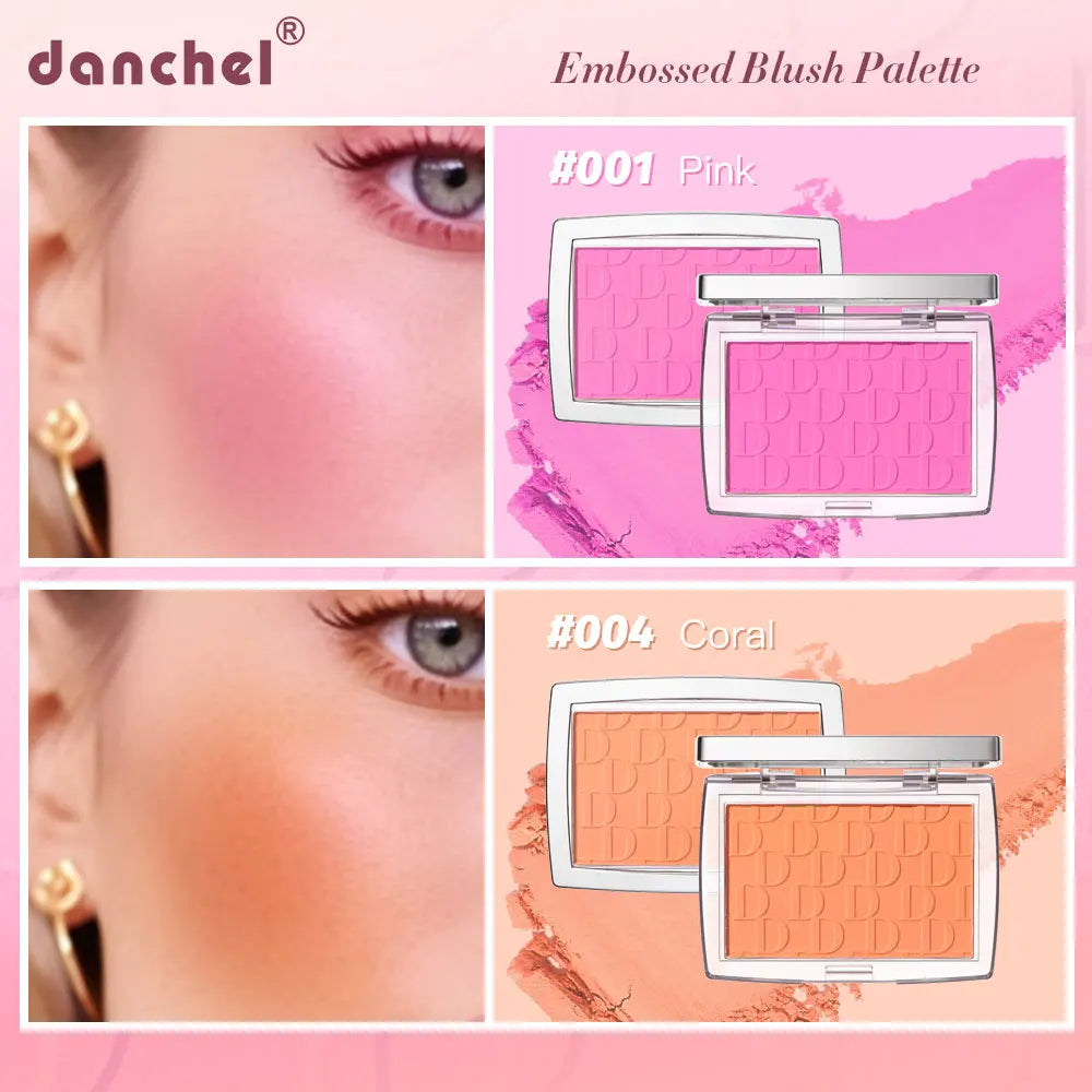 Blush Matte Natural Cheek Tint Brighten Face Waterproof Face Contouring Cosmetics Blush Powder Soft Female Makeup For Cheeks