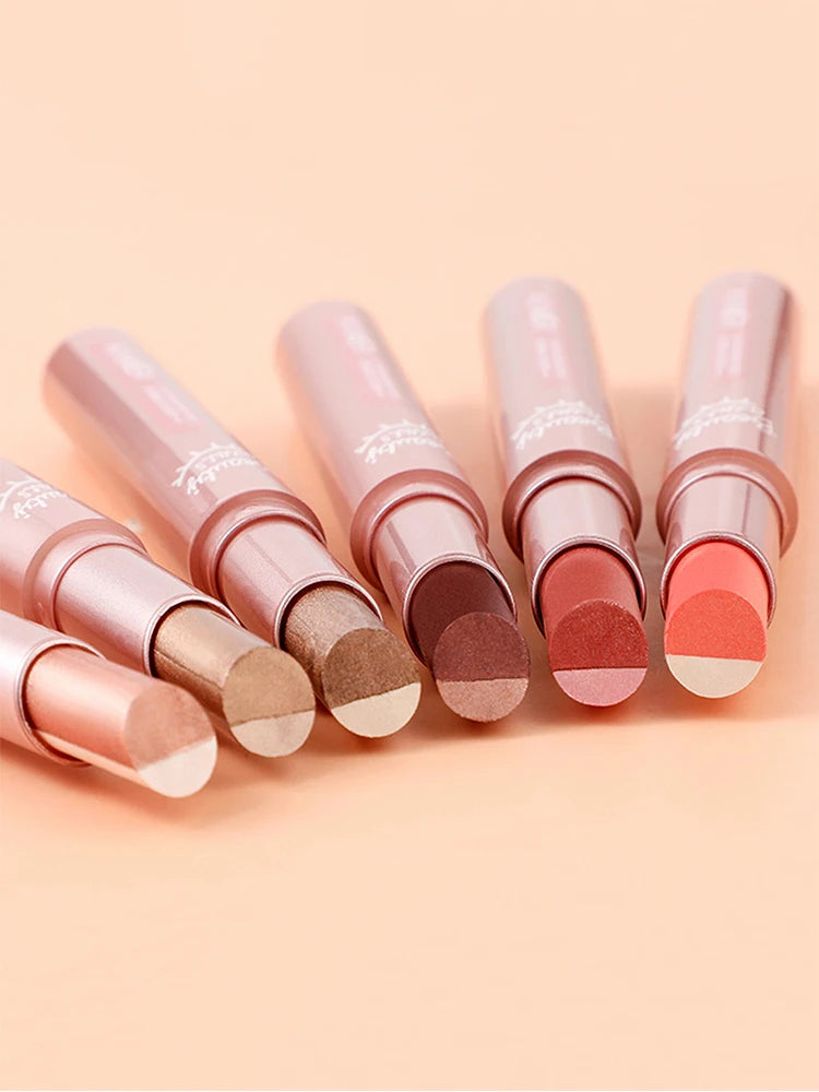 Gradient two-color eye shadow pen waterproof, sweat proof, not easy to smudge, pearlescent, fine shiny, lazy eye shadow s