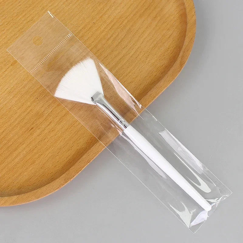 3PCS Face DIY Mask Brush Set Soft Applicator Brushes Makeup Tools Includes Soft Fan Facial Brushes Acid Applicator Brush