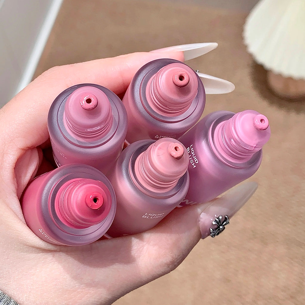 SHAQINUO Light Blush Liquid Moisturizing Mirror Vitality Moisturizing Whitening Brightening Natural Rouge