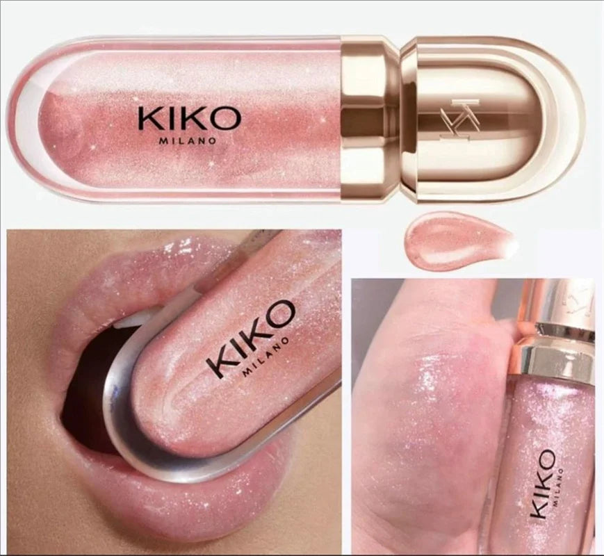 3D Liquid Lip Glaze Transparent Lip Gloss Mirror Lipstick Nourishing Glossy Full Lips Not Fading Milk Tea Bean Paste Makeup