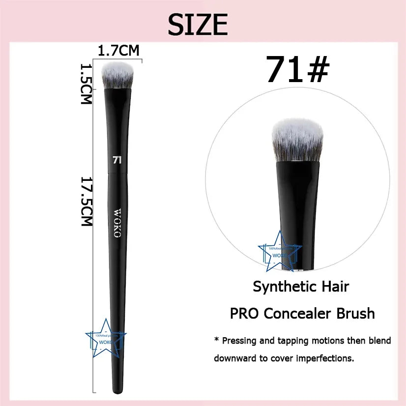 70 Pro Big Foundation Brush Cream Foundation Makeup Brush Chubby Professional Synthetic Hair Face Contour Foundation Makeup Tool
