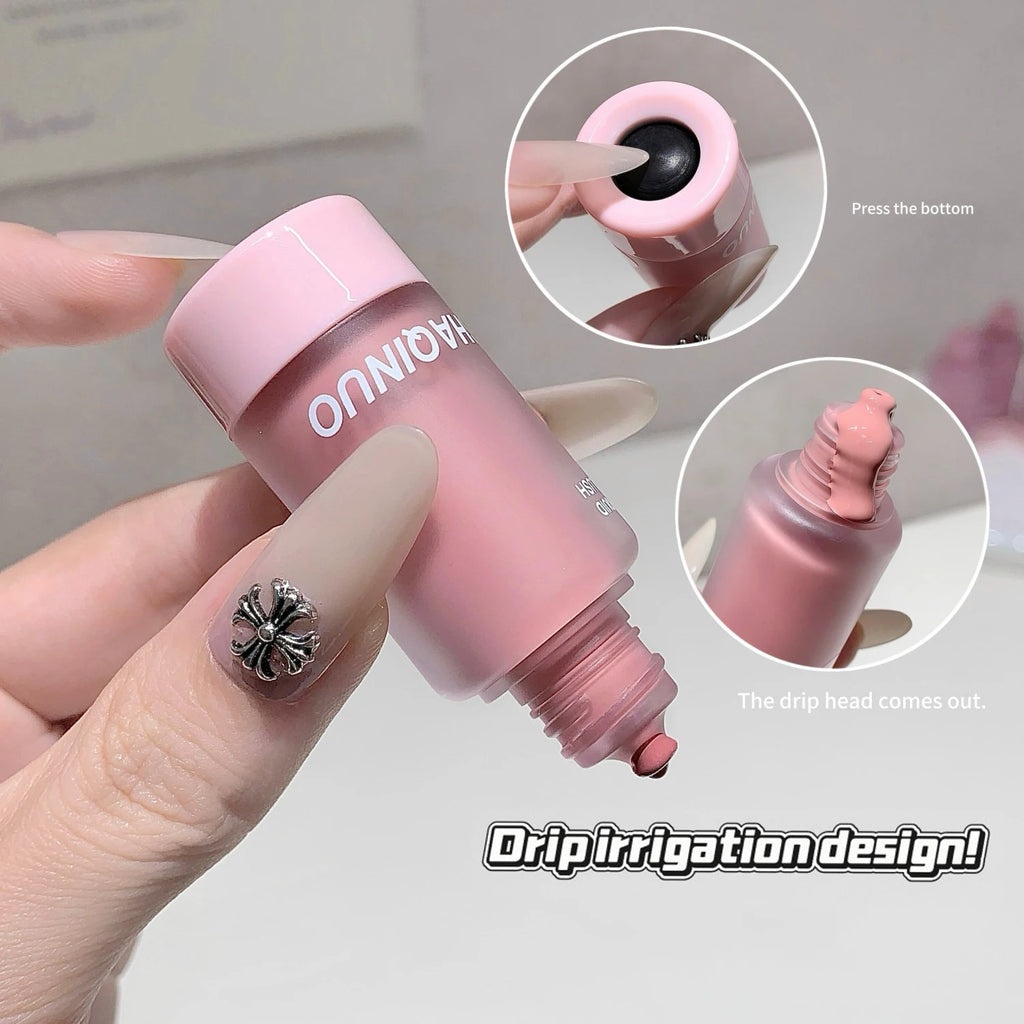 SHAQINUO Light Blush Liquid Moisturizing Mirror Vitality Moisturizing Whitening Brightening Natural Rouge