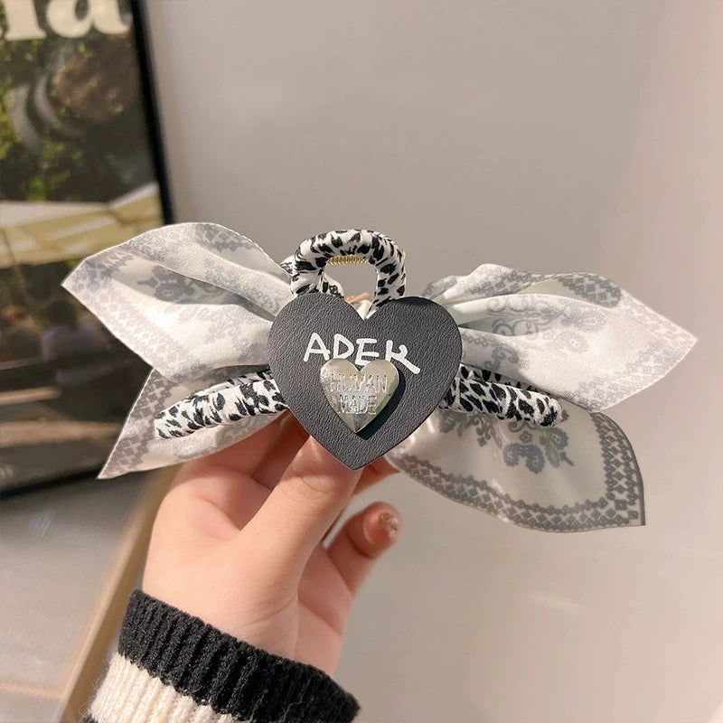 1pc new double-sided cashew flower love grabbing clip butterfly knot hair clip summer vacation shark clip fashion