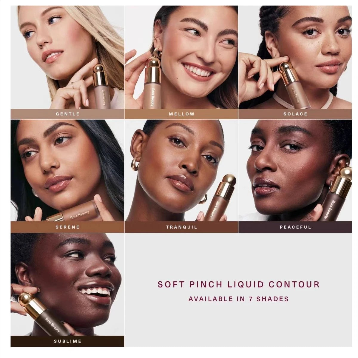 Contour liquide 'Soft Pinch' (Pincement Doux), look naturellement lifté qui dure, anti-cernes bronze, imperméable, contrôle du sébum, blush hydratant, maquillage.