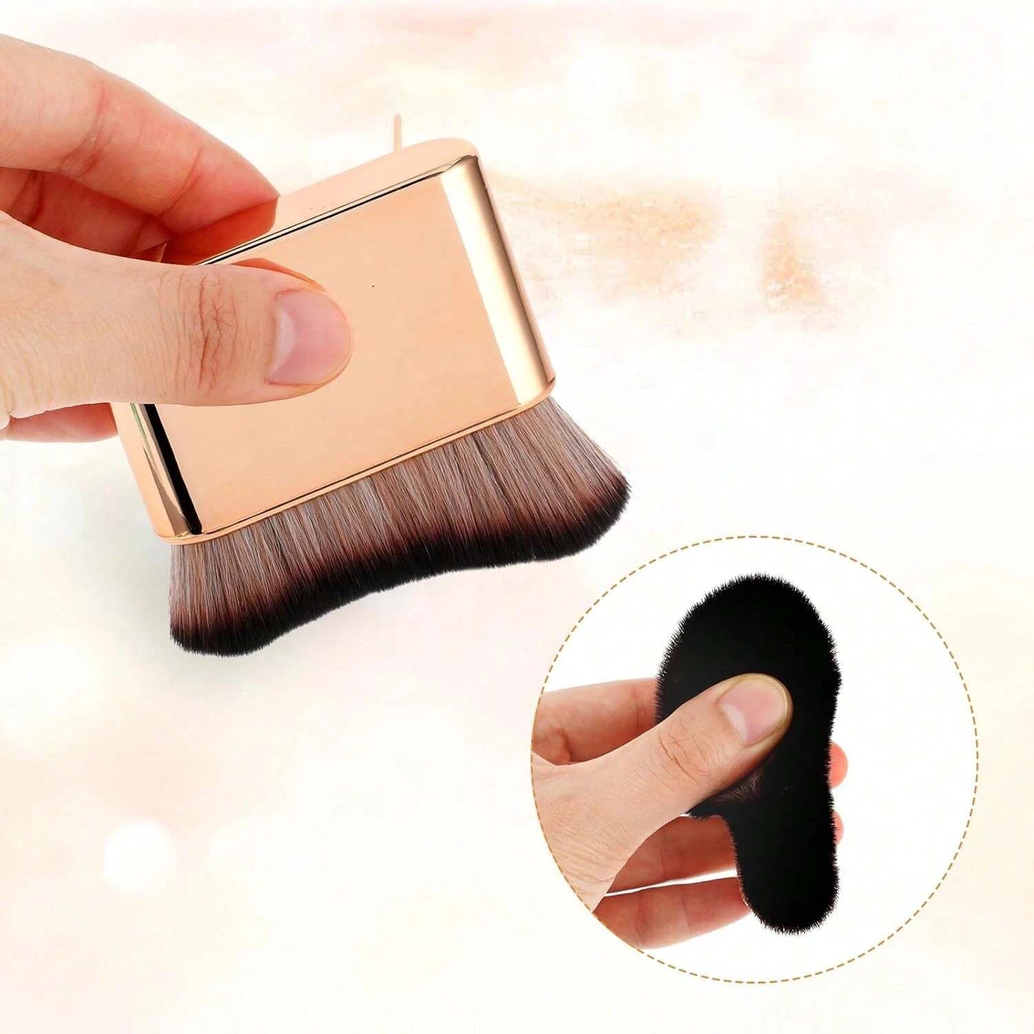 1PC Self Tan Brush Soft Body Makeup Brush Portable Self Tanning Brush Self Tanner Face Brush For Body & Leg Makeup