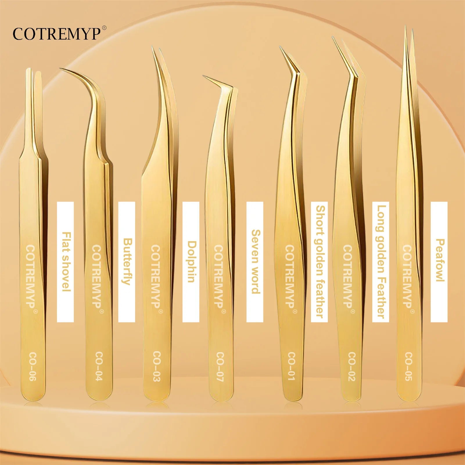 Precision Tweezers For Lashes  DIY Eyelash Extension Applicator Tools Stainless Steel Hair Removal tweezer professional makeup