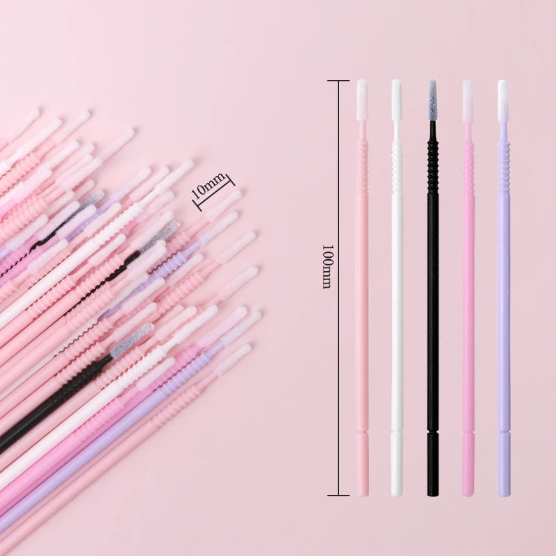 SAKURAHANA 100PCS Disposable Microbrush Spiral Handle Mascara Wands Applicator Lashes Brushes Eyelash Extension Makeup Tools