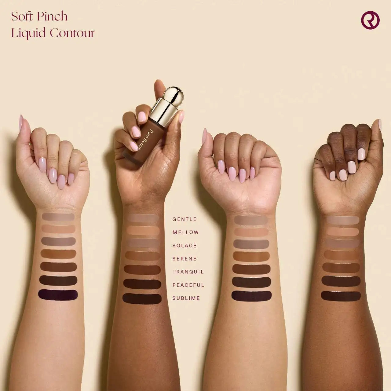 Contour liquide 'Soft Pinch' (Pincement Doux), look naturellement lifté qui dure, anti-cernes bronze, imperméable, contrôle du sébum, blush hydratant, maquillage.