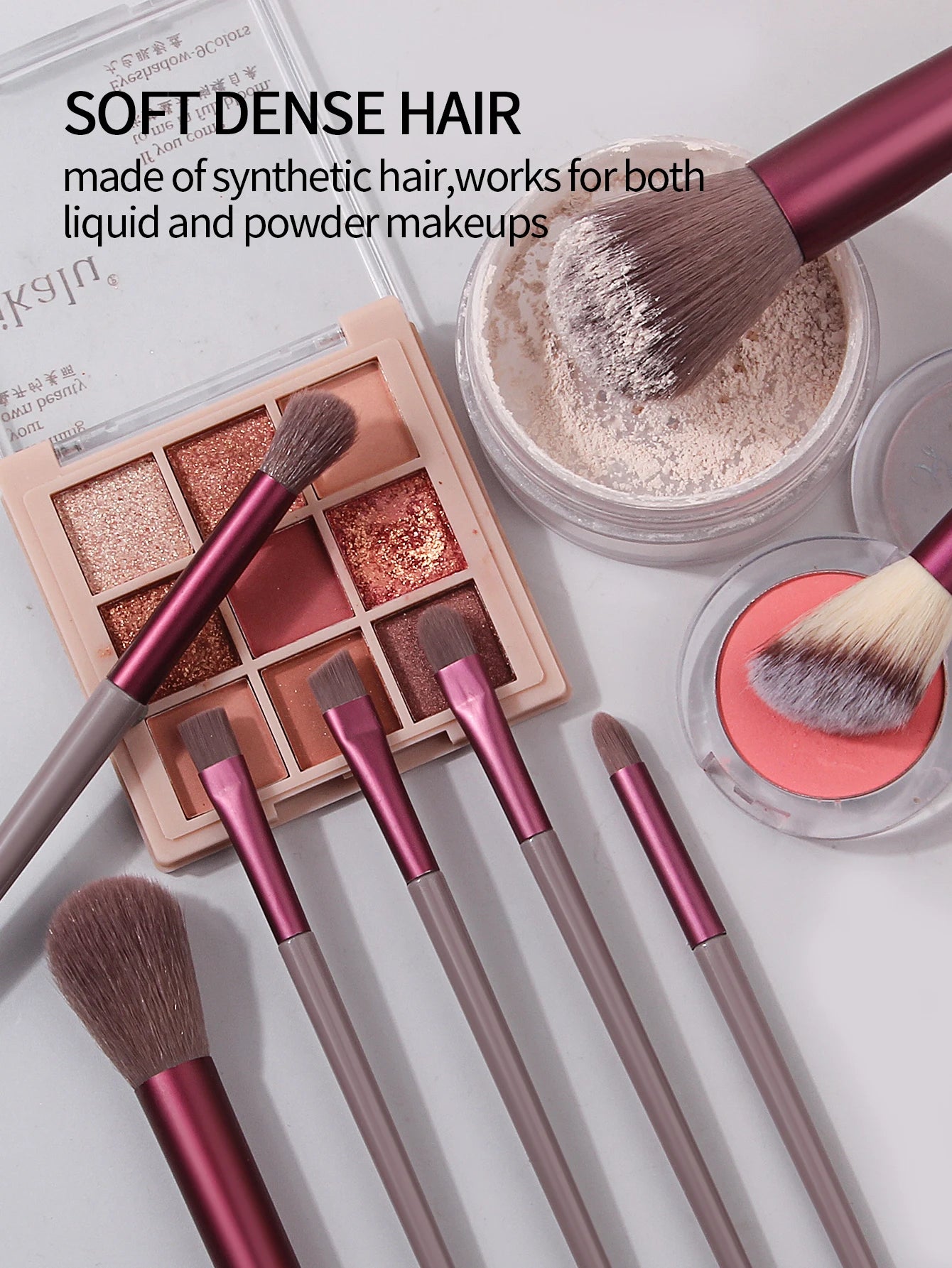 13PCS Professional Makeup Brushes Set Soft Fluffy Foundation Eyeshadow Concealer Blending Blush Brush Kabuki Women Beauty Tool