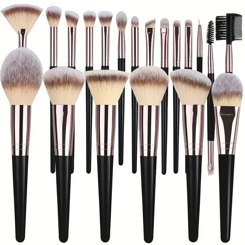 3-20PCS Makeup Brushes Set Soft Fluffy Eyeshadow Foundation Concealer Blending Blush Brush Kabuki Professional Women Beauty Tool