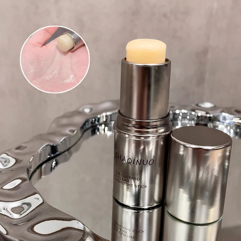 Custard Clear Light Stick Moisturizing Gloss Creamy Muscle Korean Makeup Blush Stick