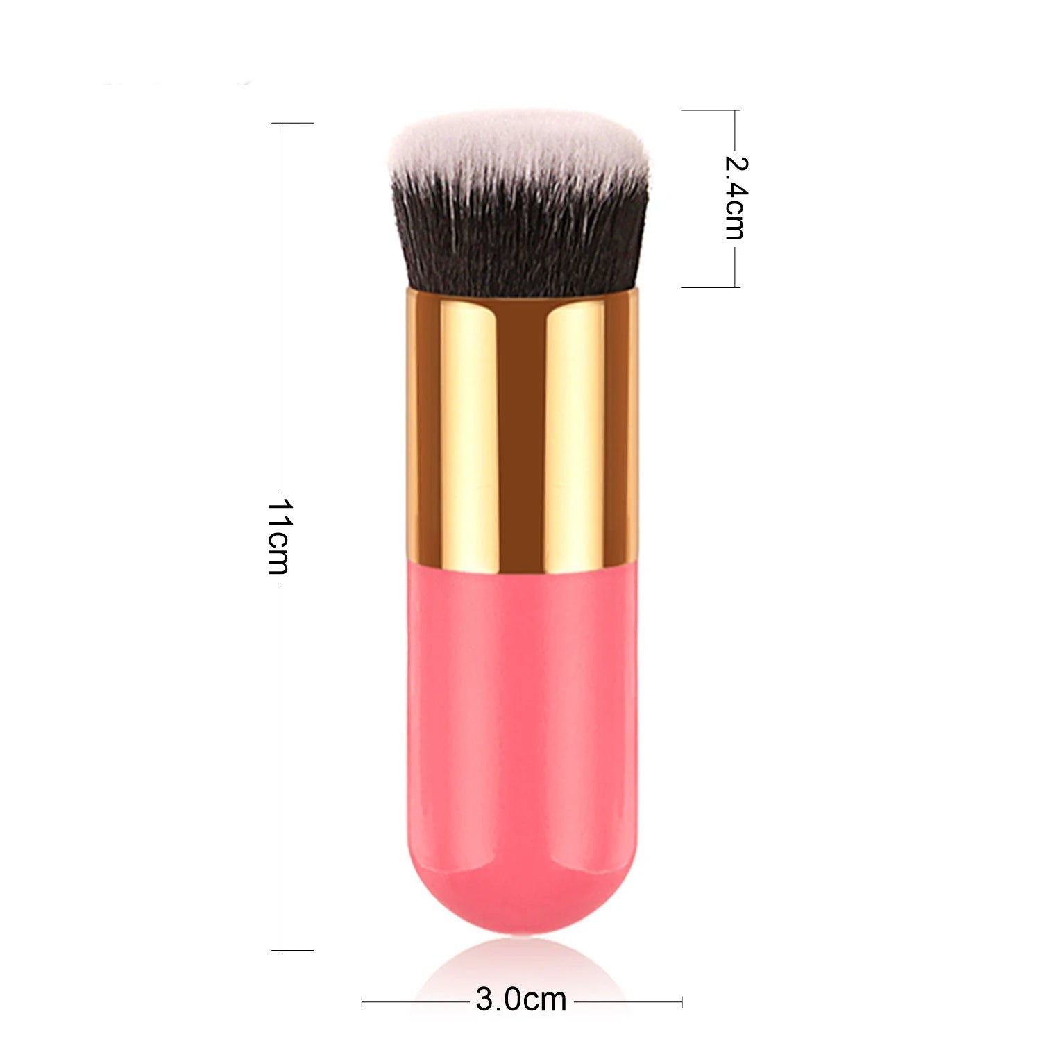 1Pcs New Chubby Pier Foundation Brush Flat Cream Makeup Brushes Professional Cosmetic Make-up Brush