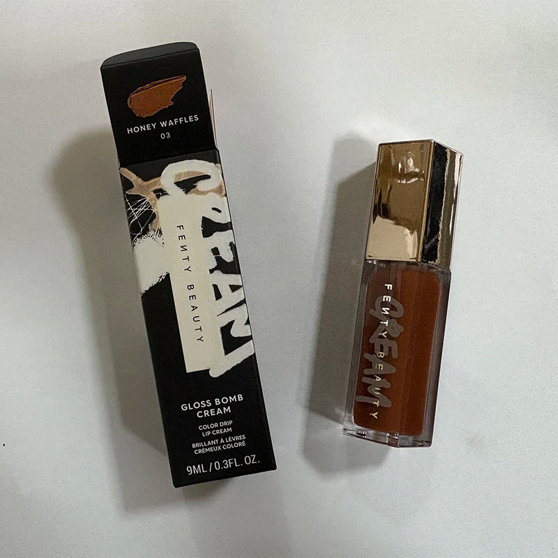 Fashion Fenty Beauty Lip Glaze Moisten Shine Glitter Lip Plumper Makeup For Beginner Liquid Lipstick Female Makeup Cosmetics