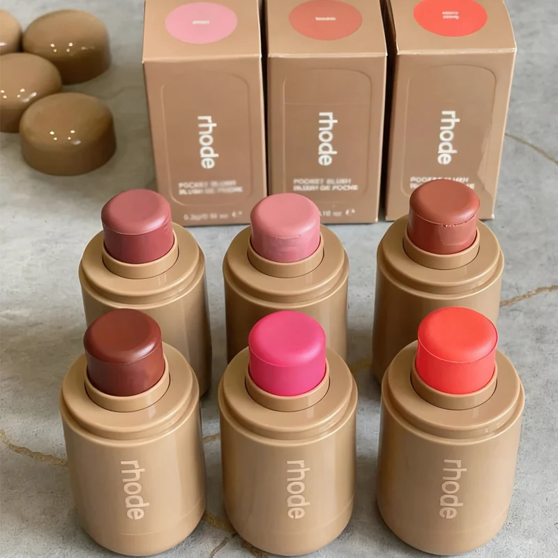 Luxury Brand Pocket Blush Cream Rouge Powder Blusher Advanced Cosmetic Bubble Bag Storage Pillow Zip Bag Lip Gloss Makeup Travel