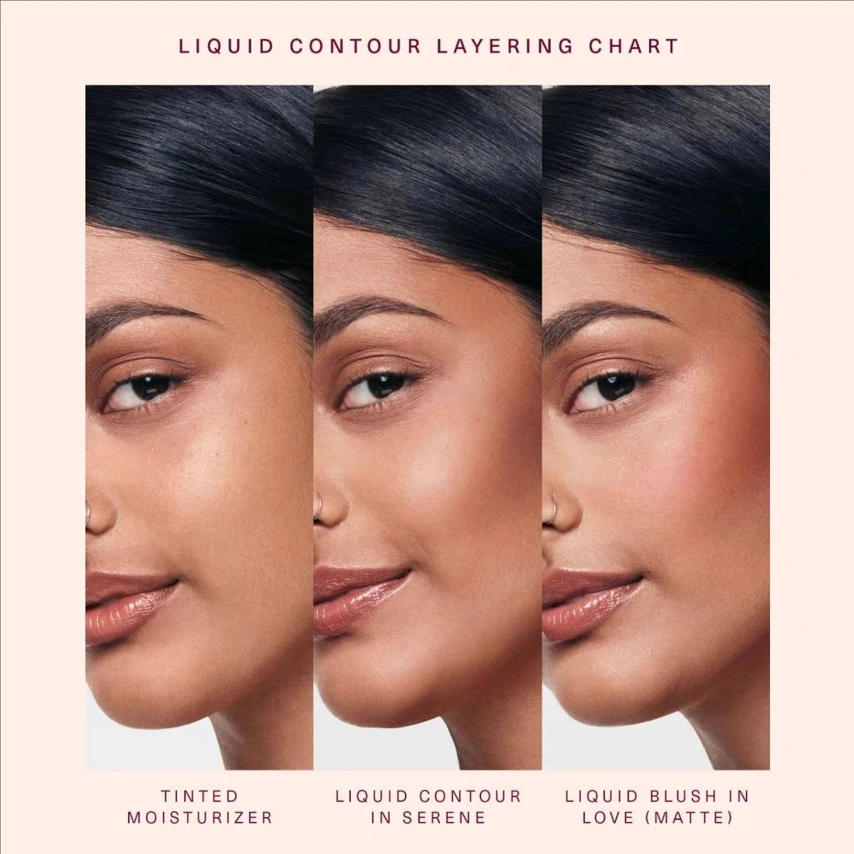 Contour liquide 'Soft Pinch' (Pincement Doux), look naturellement lifté qui dure, anti-cernes bronze, imperméable, contrôle du sébum, blush hydratant, maquillage.